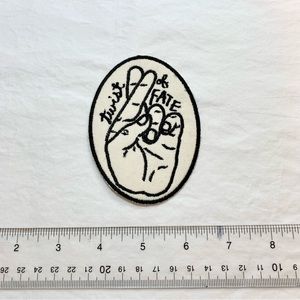 Fingers Crossed Twist of Fate Sew On Patch